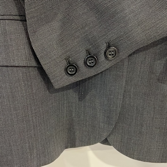 THEORY Gray Wool Single Breasted Single Vent Notch Lapel Blazer size 4 - Picture 14 of 15